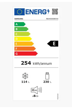 Réfrigérateur congélateur en bas Samsung RB34C600EWW
