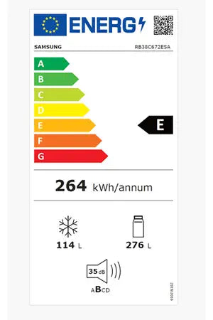 Réfrigérateur congélateur en bas Samsung RB38C672ESA