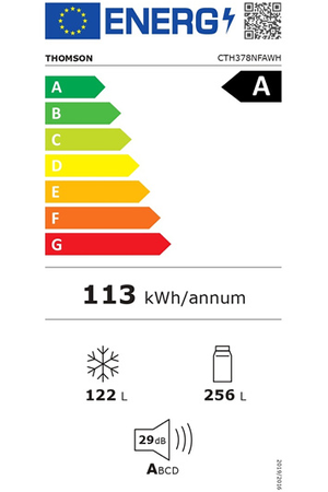Réfrigérateur congélateur en bas Thomson CTH378NFAWH