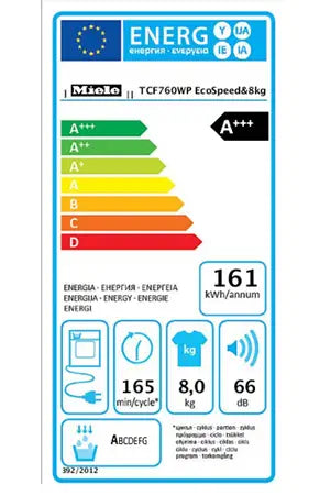 Sèche-linge MIELE TCF 760 WP - A+++ ET DRYCARE 40