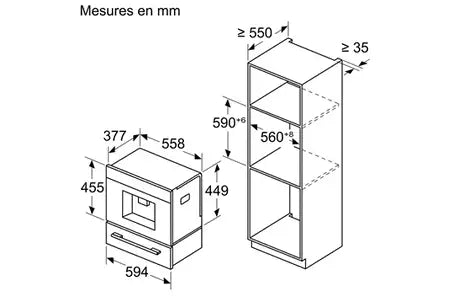Machine à café encastrable Siemens CT718L1B0