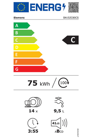 Lave-vaisselle Siemens SN15ZC80CS - SOUS PLAN