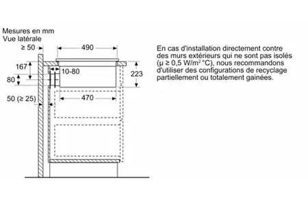 Plaque de cuisson avec hotte intégrée Neff V68TTX4L0 N90 + Hotte intégrée