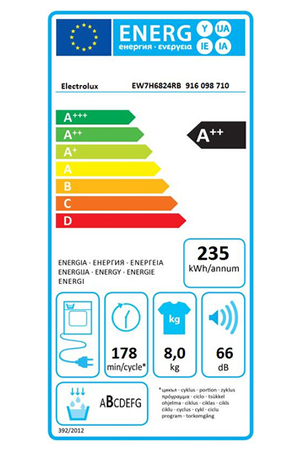 Sèche-linge ELECTROLUX EW7H6824RB