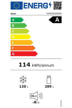 Réfrigérateur congélateur en bas Haier HDPW5620ANPD