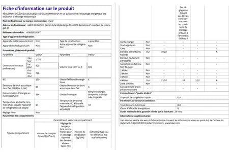 Réfrigérateur américain Haier HSW59F18EIPT