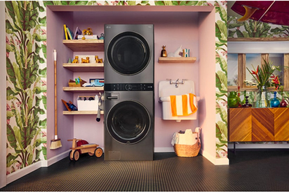 Lave-linge séchant LG F761TOWERB WASHTOWER