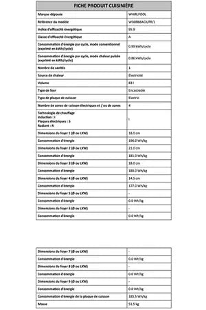 Cuisinière induction Whirlpool WS68IB8ACX/FR/1