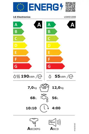 Lave-linge séchant LG LSWD100E