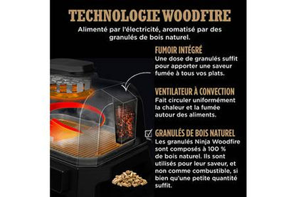 BARBECUE Electrique & Fumoir Ninja Woodfire OG850EU