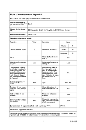 Lave-vaisselle Bosch SMS6TCI00E