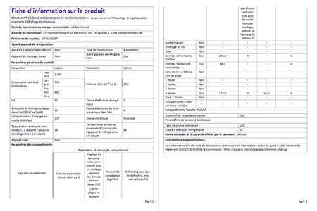 Réfrigérateur congélateur en bas Lg GBV3200DEP