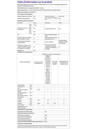 Réfrigérateur américain Samsung RS65DG5403S9