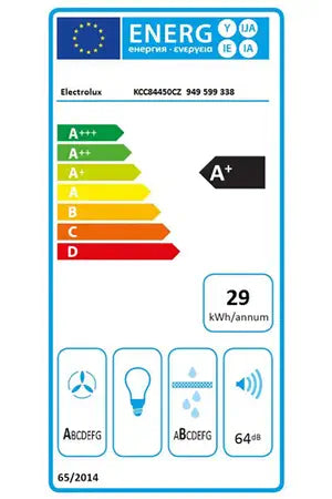 Plaque de cuisson avec hotte intégrée Electrolux KCC84450CZ