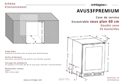 Cave de service Avintage AVU53FPREMIUM