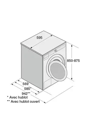 Lave-linge hublot Asko W2086C.W/3