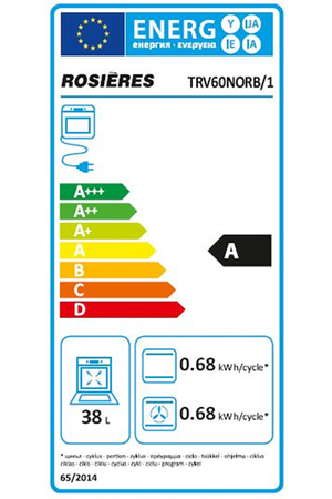Combiné four lave-vaisselle Rosieres TRV60NORB/1 - TRIO 3 EN 1