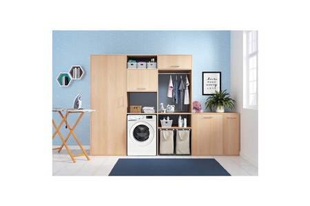 Lave-linge séchant INDESIT BDE86435WVFR