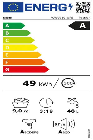 Lave-linge hublot Miele WWV980 WPS TWINDOS