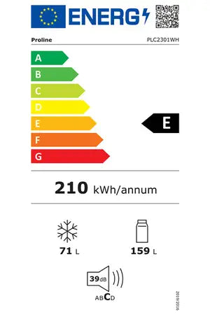 Réfrigérateur congélateur en bas Proline PLC2301WH