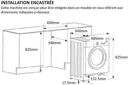 Lave-linge séchant THOMSON ENCASTRABLE - THBI1468WD