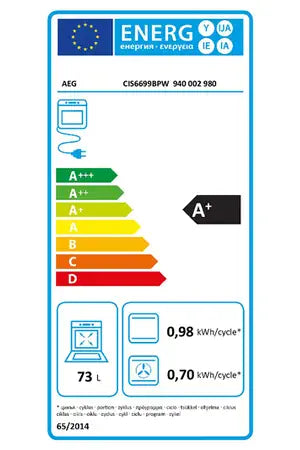 Cuisinière induction Aeg CIS6699BPW