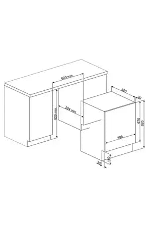 Lave-linge séchant Smeg LSIA147 - ENCASTRABLE 60 CM