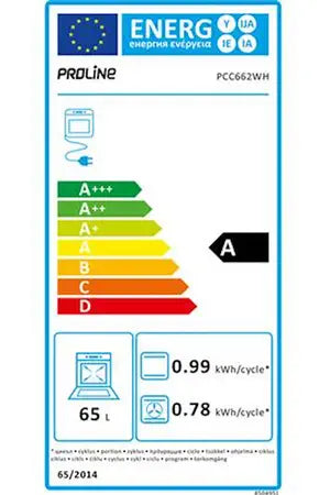 Cuisinière vitrocéramique Proline PCC662WH