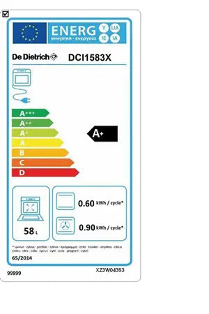 Cuisinière induction De Dietrich DCI1583X