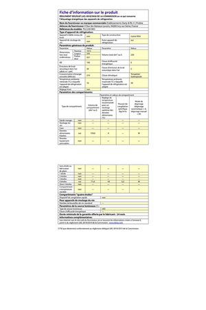 Réfrigérateur congélateur en bas Proline PLC2301WH