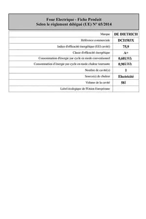 Cuisinière induction De Dietrich DCI1583X