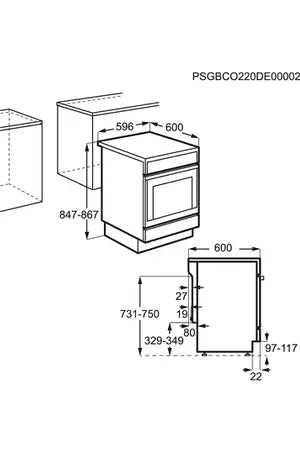 Cuisinière induction Aeg CIS6699BPW