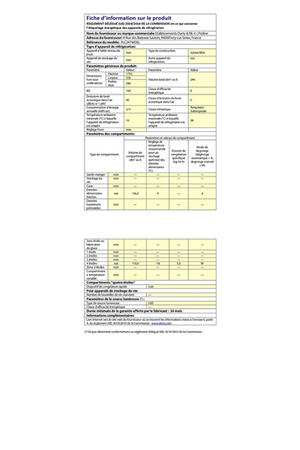 Réfrigérateur congélateur en bas Proline PLC247WDSL