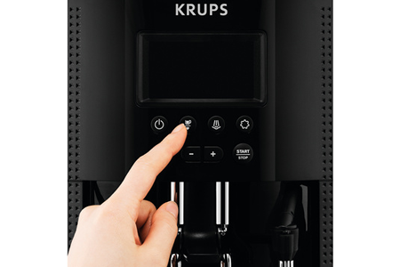 Expresso avec broyeur Krups YY4539FD ESSENTIAL Grise avec mousseur