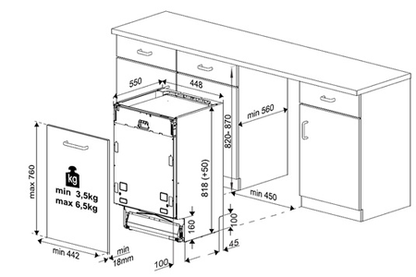 Lave-vaisselle Beko KDIS28122 - ENCASTRABLE 45CM