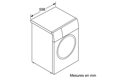 Lave-linge hublot SIEMENS WG44G00XFR INOX