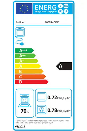 Cuisinière induction Proline P602IMCIBK