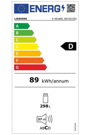 Réfrigérateur 1 porte Liebherr K 46VD00