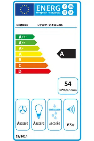 Hotte décorative murale Electrolux LFV619K