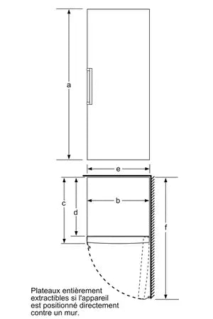 Congélateur armoire Siemens GS58NAWCV