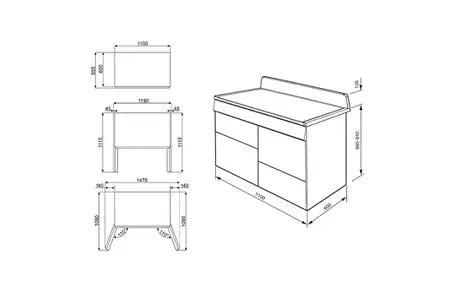 Piano de cuisson Smeg VICTORIA 110cm MIXTE CREME - TR4110P1