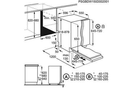 Lave-vaisselle Faure FDLN5531 - ENCASTRABLE 60CM