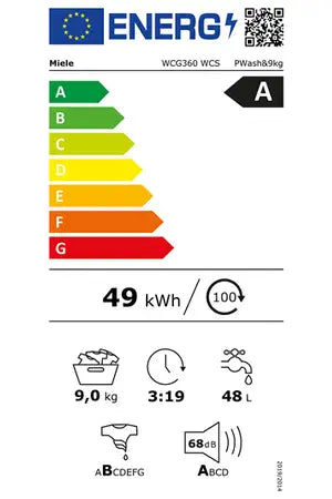 Lave-linge hublot MIELE WCG360WCS