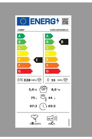 Lave-linge séchant Candy CSWS 4852DWB4-47