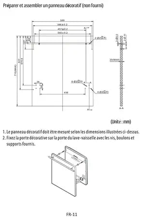 Lave-vaisselle Thomson TWBI4614DFULL - ENCASTRABLE 60CM