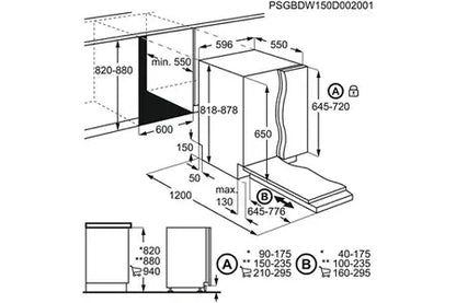 Lave-vaisselle Electrolux EES28400L - ENCASTRABLE 60 CM