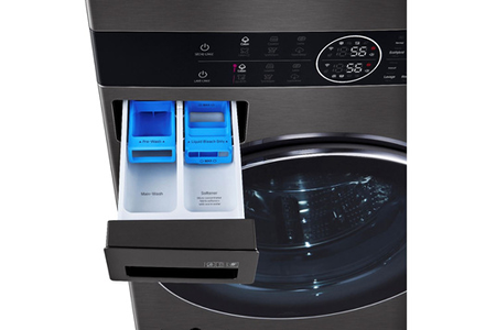 Lave-linge séchant LG F761TOWERB WASHTOWER