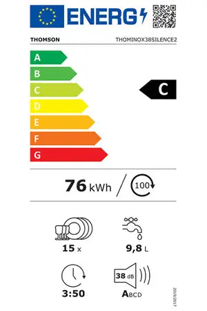 Lave-vaisselle Thomson THOMINOX38SILENCE2