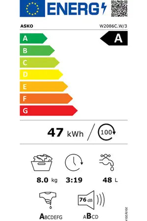Lave-linge hublot Asko W2086C.W/3