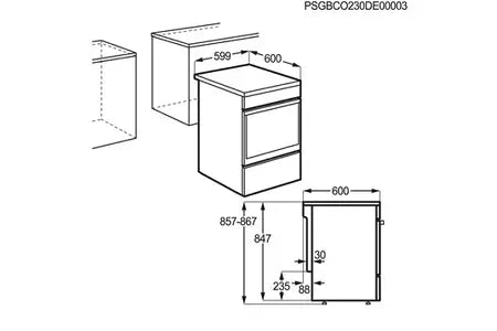 Cuisinière induction Electrolux EKI668900W STEAMBAKE